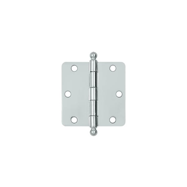 S35R426-BT Ball Tip 1/4 Radius Hinges Polished Chrome, 10PK
